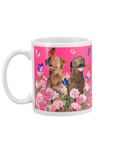 Load image into Gallery viewer, Gift For Dog LoversChesapeake Bay Retriever With Peonies Mug