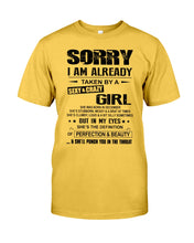 Load image into Gallery viewer, I'm Already Taken By A Sexy And Crazy Girl She Was Born In December Guys Tee