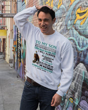 Load image into Gallery viewer, Look Right Beside You Eagle Mom Gift For Son Sweatshirt