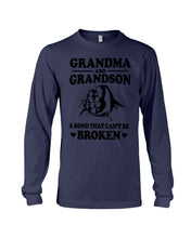 Load image into Gallery viewer, Grandma And Grandson A Bond That Can't Be Broken Custom Design Unisex Long Sleeve