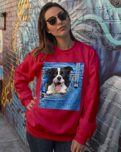 Load image into Gallery viewer, Border Collie In Denim Pocket Gift For Dog Lovers Sweatshirt