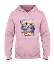 Load image into Gallery viewer, Butterfly Sunset On Beach Those We Love Don't Go Away Gift For Lover Hoodie