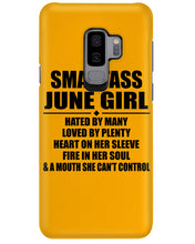 Load image into Gallery viewer, Birthday Gift For Smartass June GirlHeart On Her Sleeve Phone case