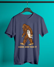Load image into Gallery viewer, Bigfoot Come And Take It Simple Custom Design Guys V-Neck
