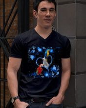 Load image into Gallery viewer, Lovely Phone Case Twinkling Blue Heart Gift For Parrots Lovers Guys V-Neck
