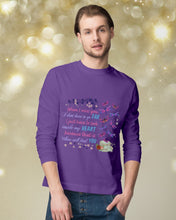 Load image into Gallery viewer, Butterflies When I Miss You I Just Have To Look Inside My Heart Gift For Lover Unisex Long Sleeve