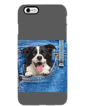 Load image into Gallery viewer, Border Collie In Denim Pocket Gift For Dog Lovers Phone case