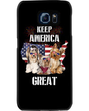 Load image into Gallery viewer, Keep America Great Yorkshire Terrier Gift For Dog Lovers Phone case
