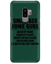 Load image into Gallery viewer, Birthday Gift For Smartass June GirlHeart On Her Sleeve Phone case