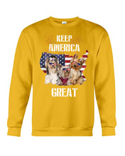 Load image into Gallery viewer, Keep America Great Yorkshire Terrier Gift For Dog Lovers Sweatshirt