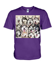 Load image into Gallery viewer, Many Love Husky Siberian On Phone Case Gift For Husky Lovers Guys V-Neck
