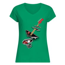 Load image into Gallery viewer, Funny Bass Inside Gift For Music Lovers Ladies V-Neck