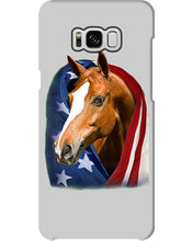 Load image into Gallery viewer, Horse Covered Into USA Flag Meaningful Gift For Men Phone case