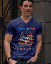 Load image into Gallery viewer, Eagle American Pride Spirit Of America Gift For American People Guys V-Neck