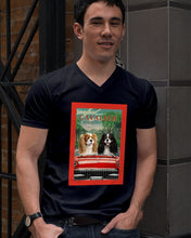 Load image into Gallery viewer, Cavalier Happy Holiday Gift For Dog Lovers Guys V-Neck