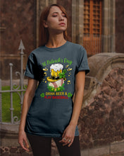 Load image into Gallery viewer, Baseball Drink Beer Day St Patrick's Day Gift For Baseball Lovers Guys Tee