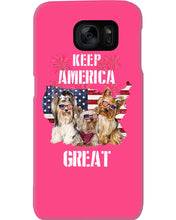 Load image into Gallery viewer, Keep America Great Yorkshire Terrier Gift For Dog Lovers Phone case