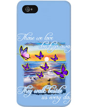 Load image into Gallery viewer, Butterfly Sunset On Beach Those We Love Don't Go Away Gift For Lover Phone case