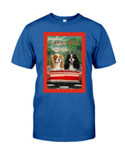 Load image into Gallery viewer, Cavalier Happy Holiday Gift For Dog Lovers Guys Tee