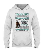 Load image into Gallery viewer, Look Right Beside You Eagle Mom Gift For Son Hoodie