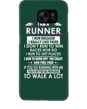 Load image into Gallery viewer, I Am A Runner I Run Because I Really Like Food Custom Design Phone case