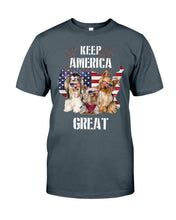 Load image into Gallery viewer, Keep America Great Yorkshire Terrier Gift For Dog Lovers Guys Tee