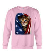 Load image into Gallery viewer, Lovely Tote Bag Cat In American Flag Gift For Cat Lovers Sweatshirt