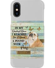 Load image into Gallery viewer, Bulldog In My Darkest Hour Gift For Dog Lovers Phone case