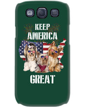 Load image into Gallery viewer, Keep America Great Yorkshire Terrier Gift For Dog Lovers Phone case