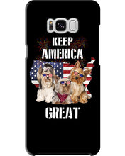 Load image into Gallery viewer, Keep America Great Yorkshire Terrier Gift For Dog Lovers Phone case
