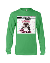Load image into Gallery viewer, Boston Upside Down Now Let's Be Gift For Dog Lovers Unisex Long Sleeve