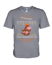Load image into Gallery viewer, Cow I Need Somebody Who Sees The Crazy And Still Wants Me Guys V-Neck