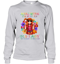 Load image into Gallery viewer, I Am Just An Old Lady Was Your First Mistake Hippie Unisex Long Sleeve