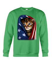 Load image into Gallery viewer, Lovely Tote Bag Cat In American Flag Gift For Cat Lovers Sweatshirt