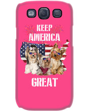Load image into Gallery viewer, Keep America Great Yorkshire Terrier Gift For Dog Lovers Phone case