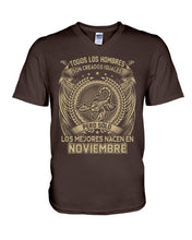 Load image into Gallery viewer, Los Mejores Nacen En Noviembre Gift For Men Guys V-Neck