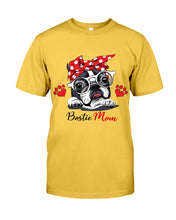 Load image into Gallery viewer, Boston Terrier With White Glasses Love Mom Gift For Dog Lovers Guys Tee