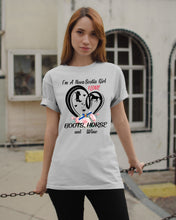 Load image into Gallery viewer, I'm A Nova Scotia Girl Loves Boots Horse And Wine For Personalized Nation Gift Guys Tee