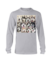 Load image into Gallery viewer, Many Love Husky Siberian On Phone Case Gift For Husky Lovers Unisex Long Sleeve