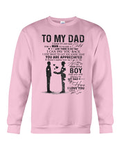 Load image into Gallery viewer, Giving For Dad Let You Know You're Appreciated Custom Design Sweatshirt