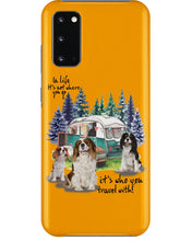 Load image into Gallery viewer, Cavalier King It's Who You Travel With Gift For Dog Lovers Phone case