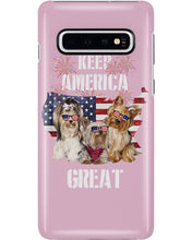 Load image into Gallery viewer, Keep America Great Yorkshire Terrier Gift For Dog Lovers Phone case