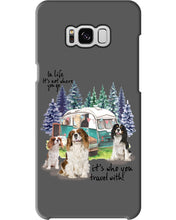 Load image into Gallery viewer, Cavalier King It's Who You Travel With Gift For Dog Lovers Phone case