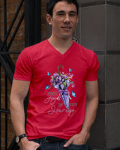 Load image into Gallery viewer, Butterflies Find Joy In The Journey Gift For Daughter Guys V-Neck