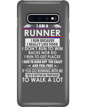 Load image into Gallery viewer, I Am A Runner I Run Because I Really Like Food Custom Design Phone case