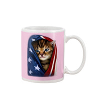Load image into Gallery viewer, Lovely Tote Bag Cat In American Flag Gift For Cat Lovers Mug