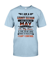 Load image into Gallery viewer, I'm A Grumpy Old Man I Was Born In May With My Heart Guys Tee
