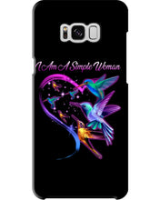 Load image into Gallery viewer, Hummingbirds Heart Shaped I Am A Simple Woman Gift For Mom Phone case
