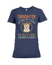 Load image into Gallery viewer, Daughter The Soul Of Witch The Fire Of Lioness Ladies Tee