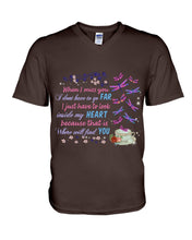 Load image into Gallery viewer, Butterflies When I Miss You I Just Have To Look Inside My Heart Gift For Lover Guys V-Neck